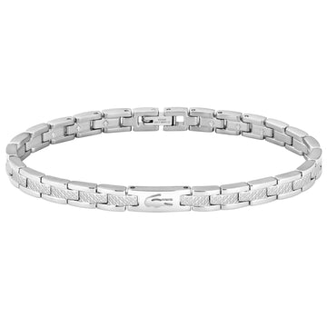 Γυναικείο βραχιόλι Lacoste 2040466 χειροπέδα ατσάλινο σε ασημί χρώμα από ανοξείδωτο ατσάλι.